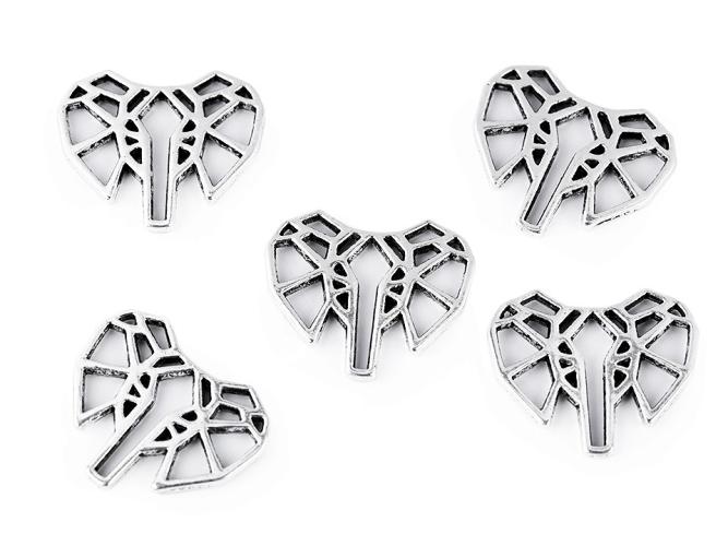 Metallapplikation Elefant